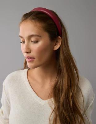 AEO Vegan Leather Puffer Headband Product Image