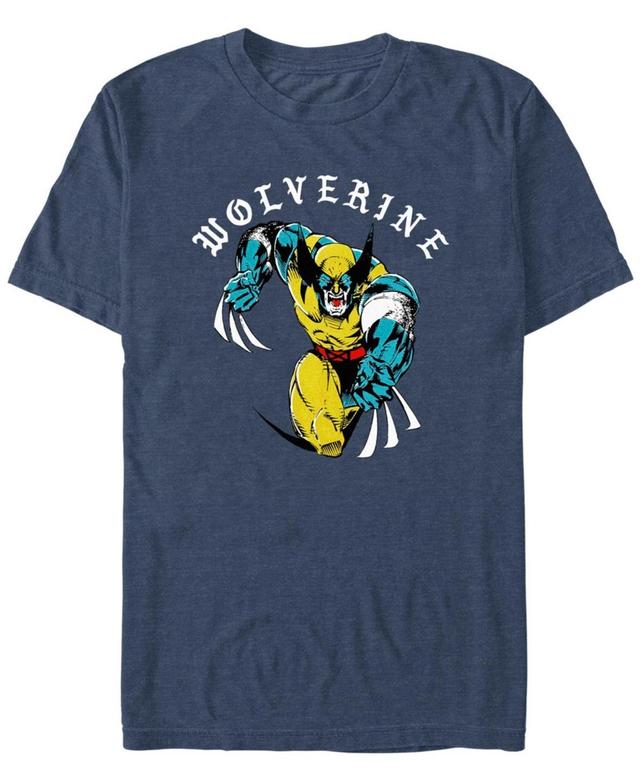 Fifth Sun Mens Marvel Wolverine Homeslice Short Sleeve T-Shirt Product Image