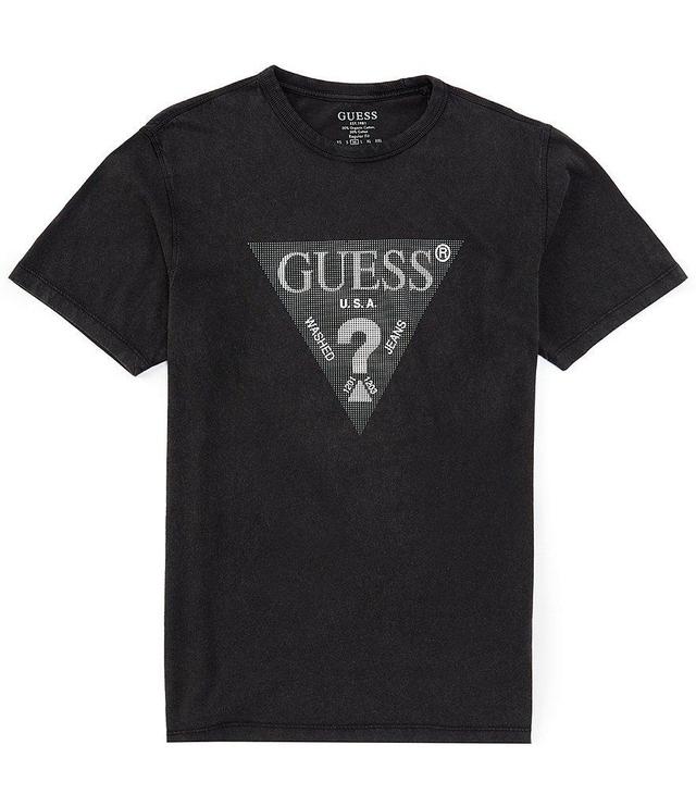 Guess Short Sleeve Treated Triangle Graphic T-Shirt Product Image