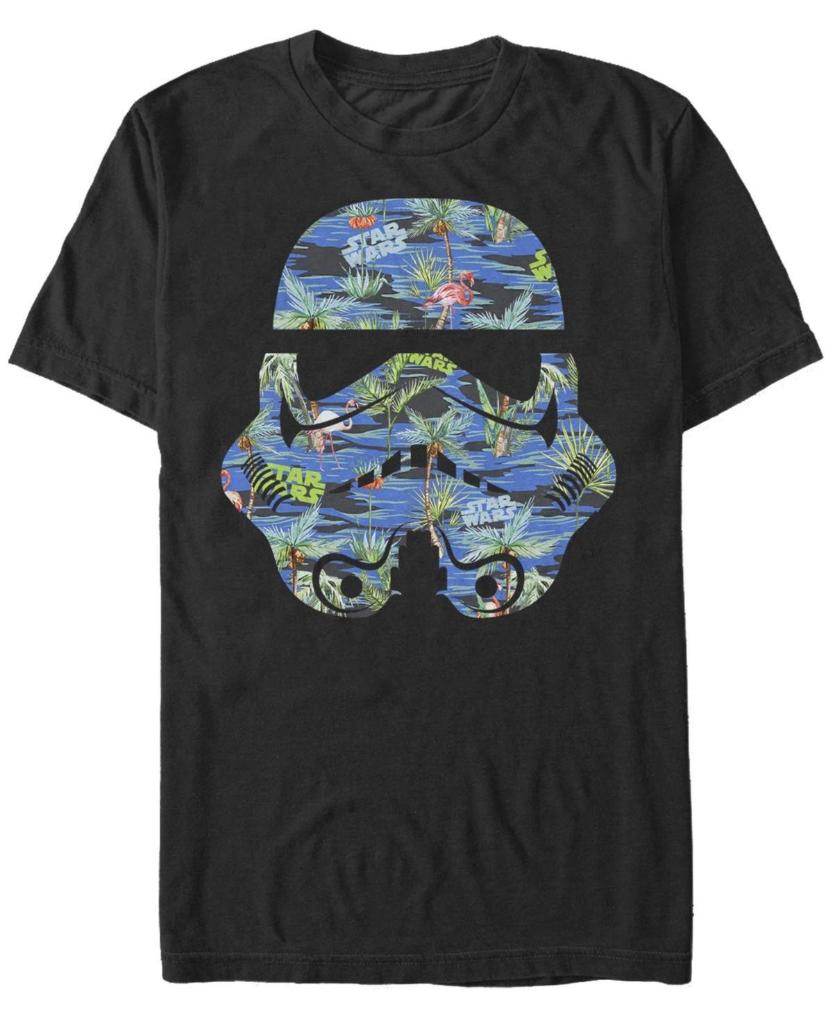 Mens Star Wars Stormtrooper Hawaiian Print Helmet Tee Product Image