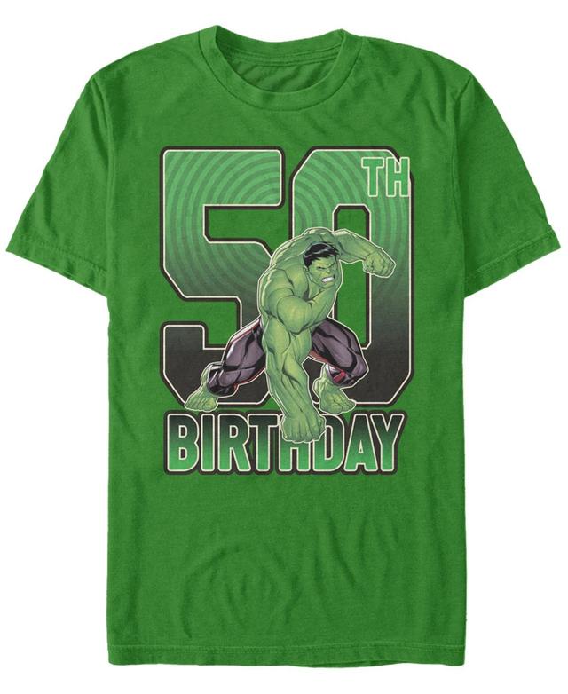 Mens Marvels Hulk 50th Birthday Tee Product Image