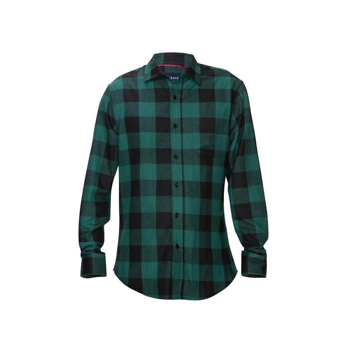 Braveman Mens Button Down Classic Fit Flannel Shirt Product Image