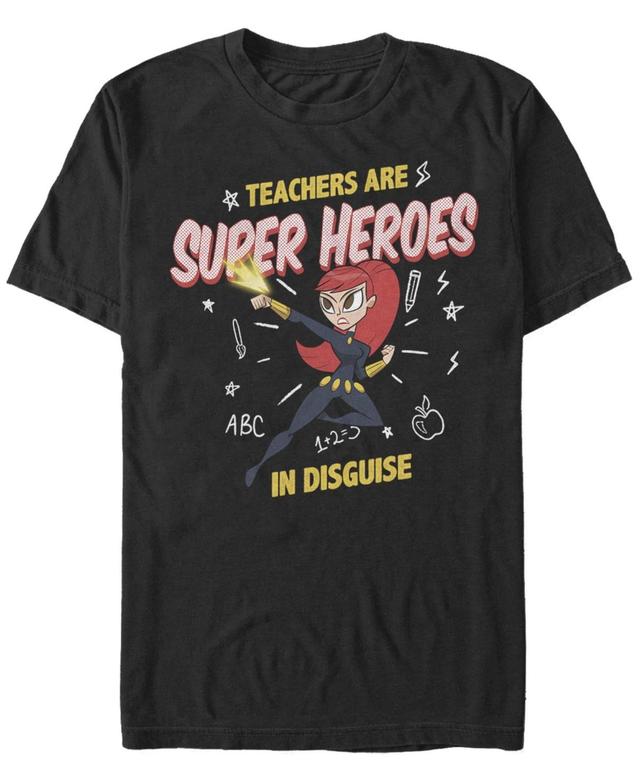 Mens Marvel Widow Teachers Are Super Heroes Tee Product Image