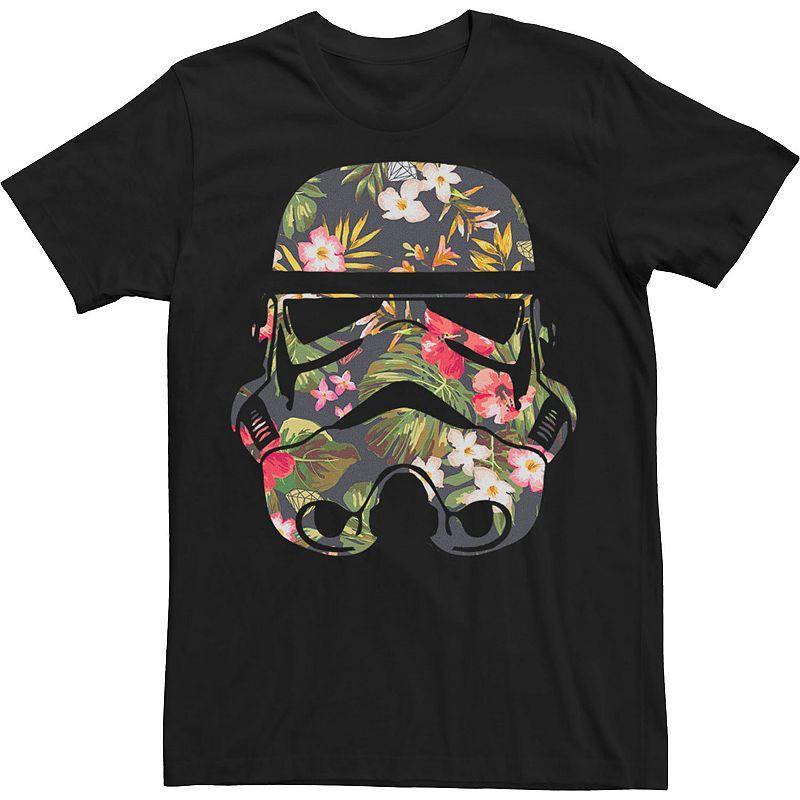 Big & Tall Star Wars Tropical Stormtrooper Floral Print Tee, Mens Product Image