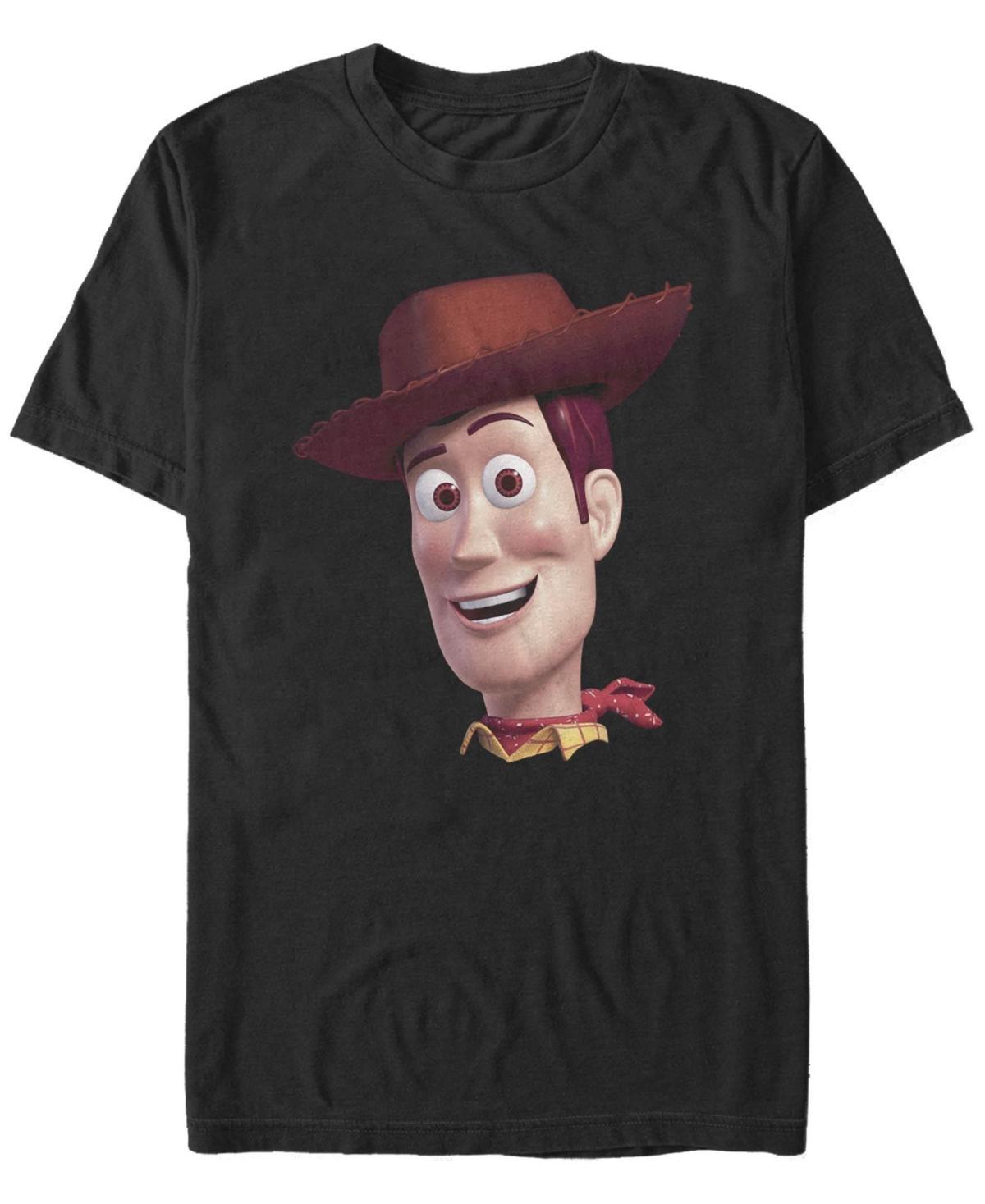 Mens Disney / Pixar Toy Story Woody Big Face Tee Black Product Image