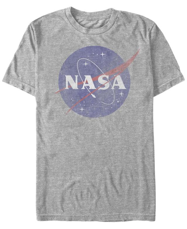 Nasa Mens Vintage-Like Faded Logo Short Sleeve T-Shirts Product Image