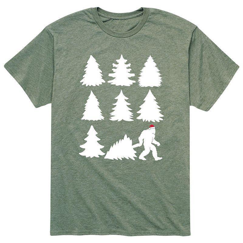 Mens Sasquatch Tree Tee Dark Grey Product Image