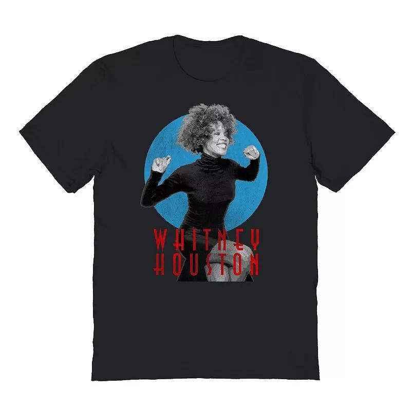 Mens Whitney Houston Happy Graphic Tee Product Image