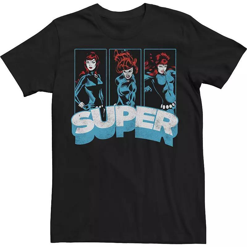 Mens Marvel Widow Super Vintage Comic Poses Tee Product Image