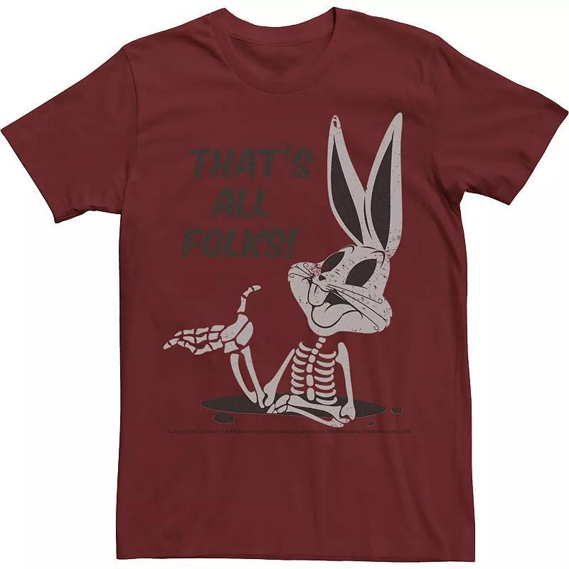 Mens Looney Tunes Bugs Bunny Thats All Folks Tee Product Image