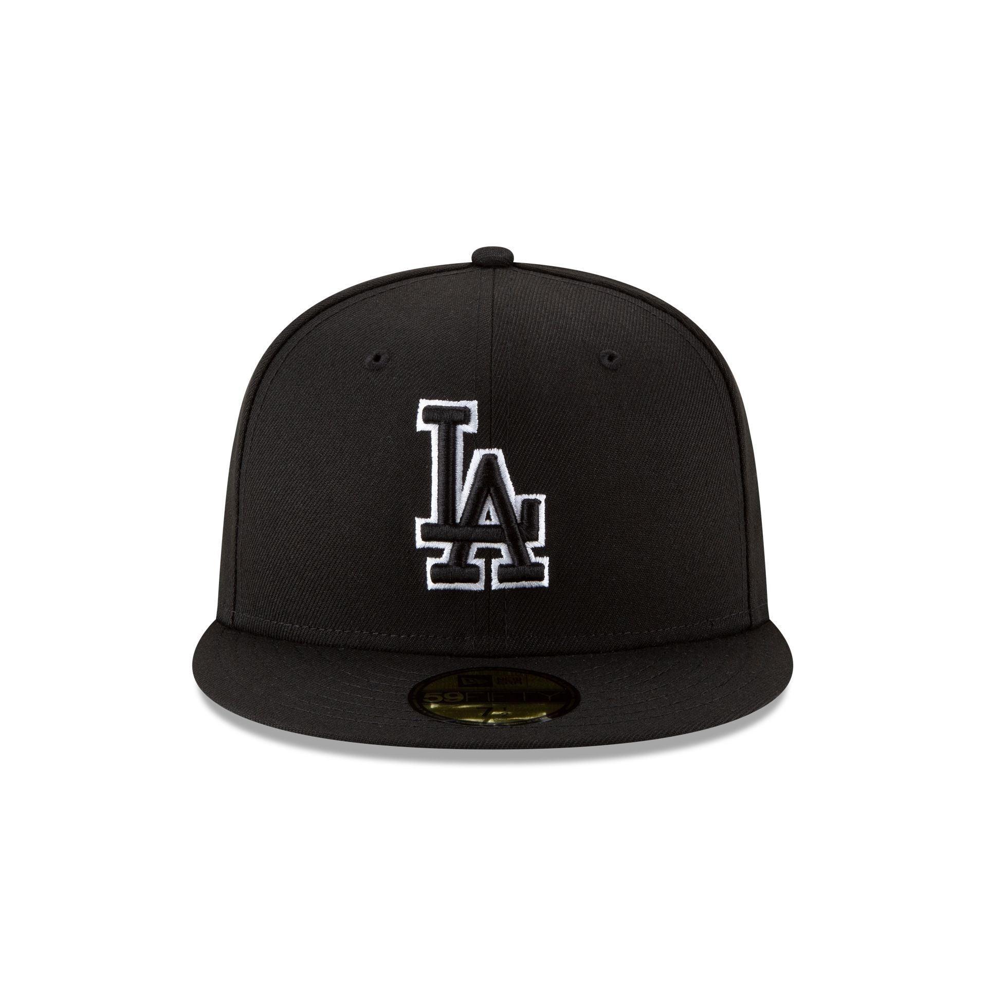 Los Angeles Dodgers World Series Champions Black Outlined 59FIFTY Fitted Hat Male Product Image