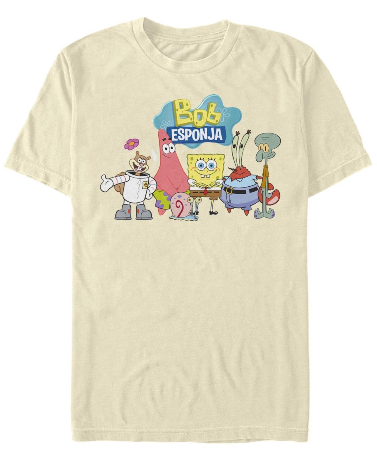 Mens Nickelodeon SpongeBob SquarePants Bob Esponja Happy Group Shot Graphic Tee Product Image