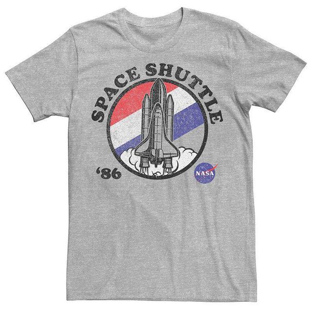 Mens NASA Space Camp Red, White & Blue Tee Grey Heather Product Image