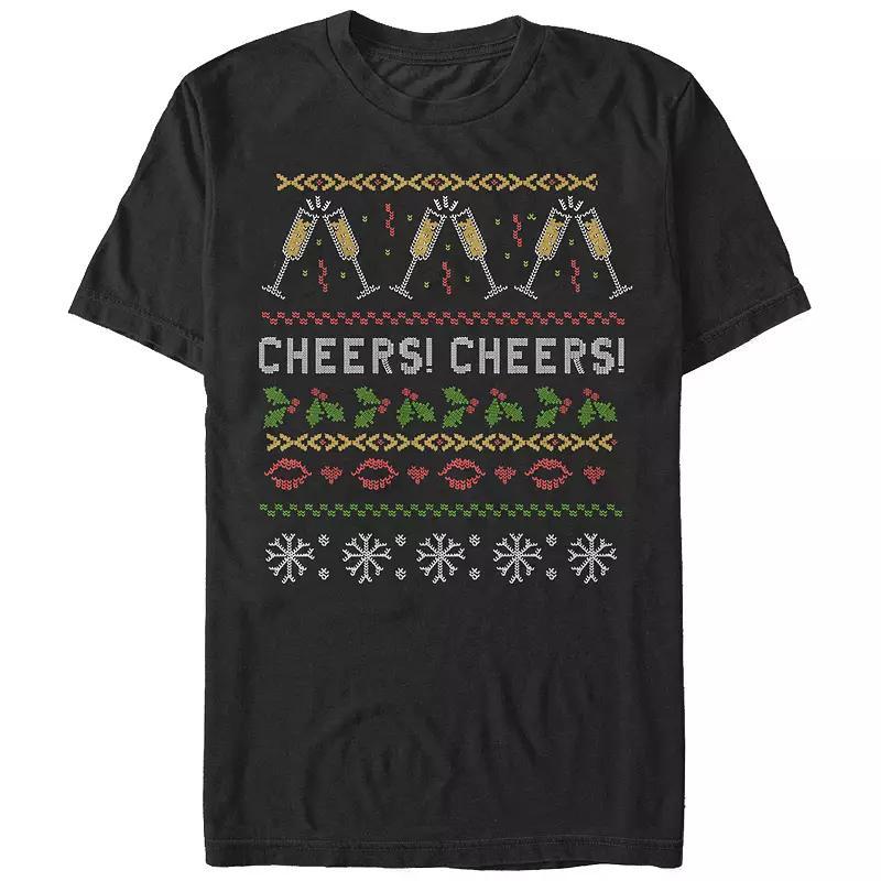 Mens Cheers For The New Year Sweater Graphic Tee Product Image