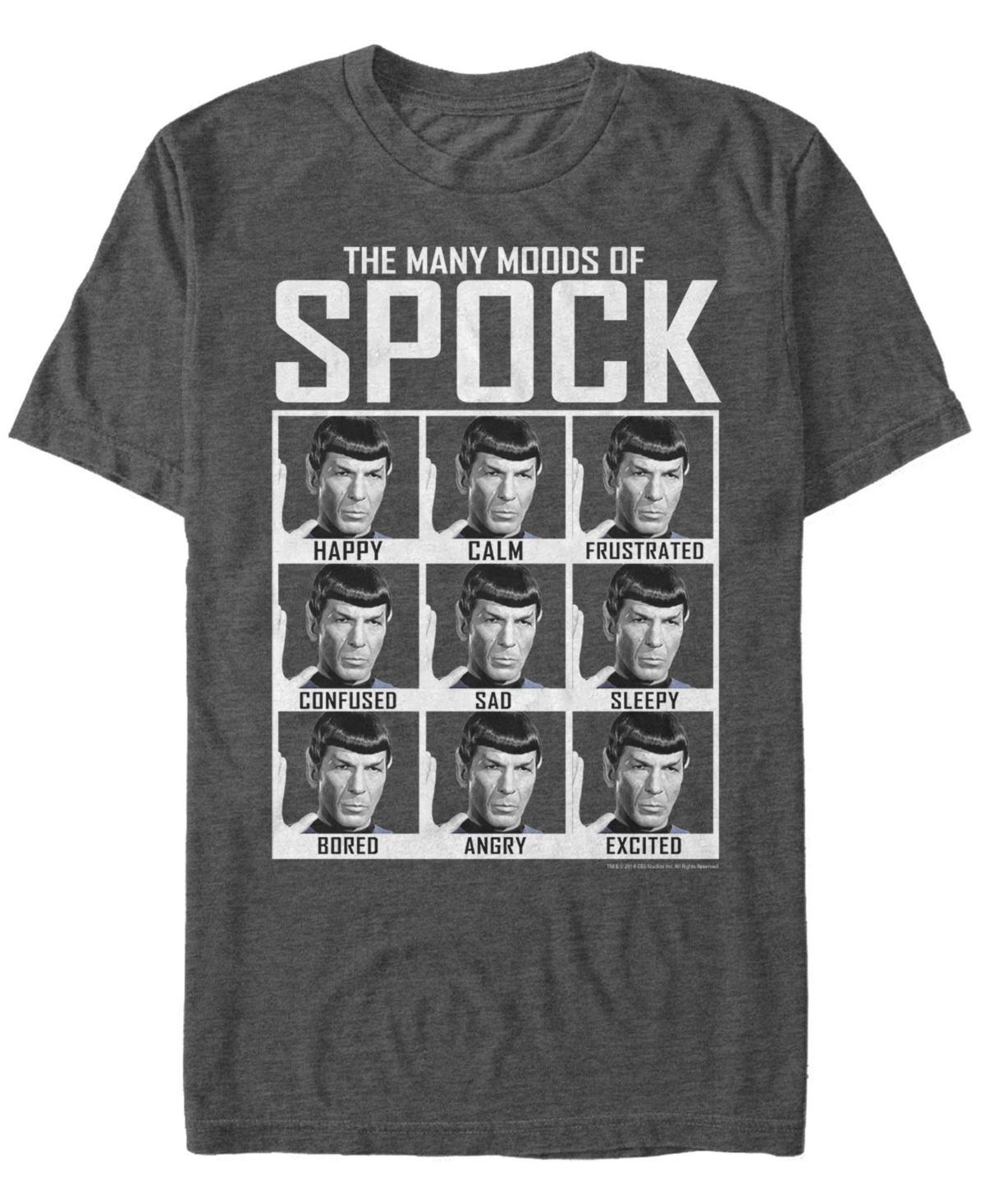 Mens Star Trek TheOriginal Series Spocks Moods Tee Grey Heather Product Image