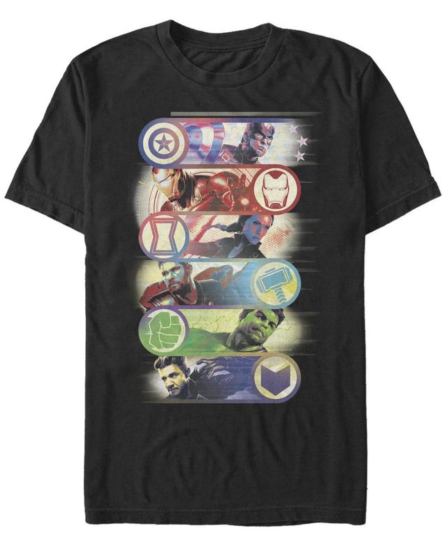 Marvel Mens Avengers Endgame Hero Icons, Short Sleeve T-shirt Product Image