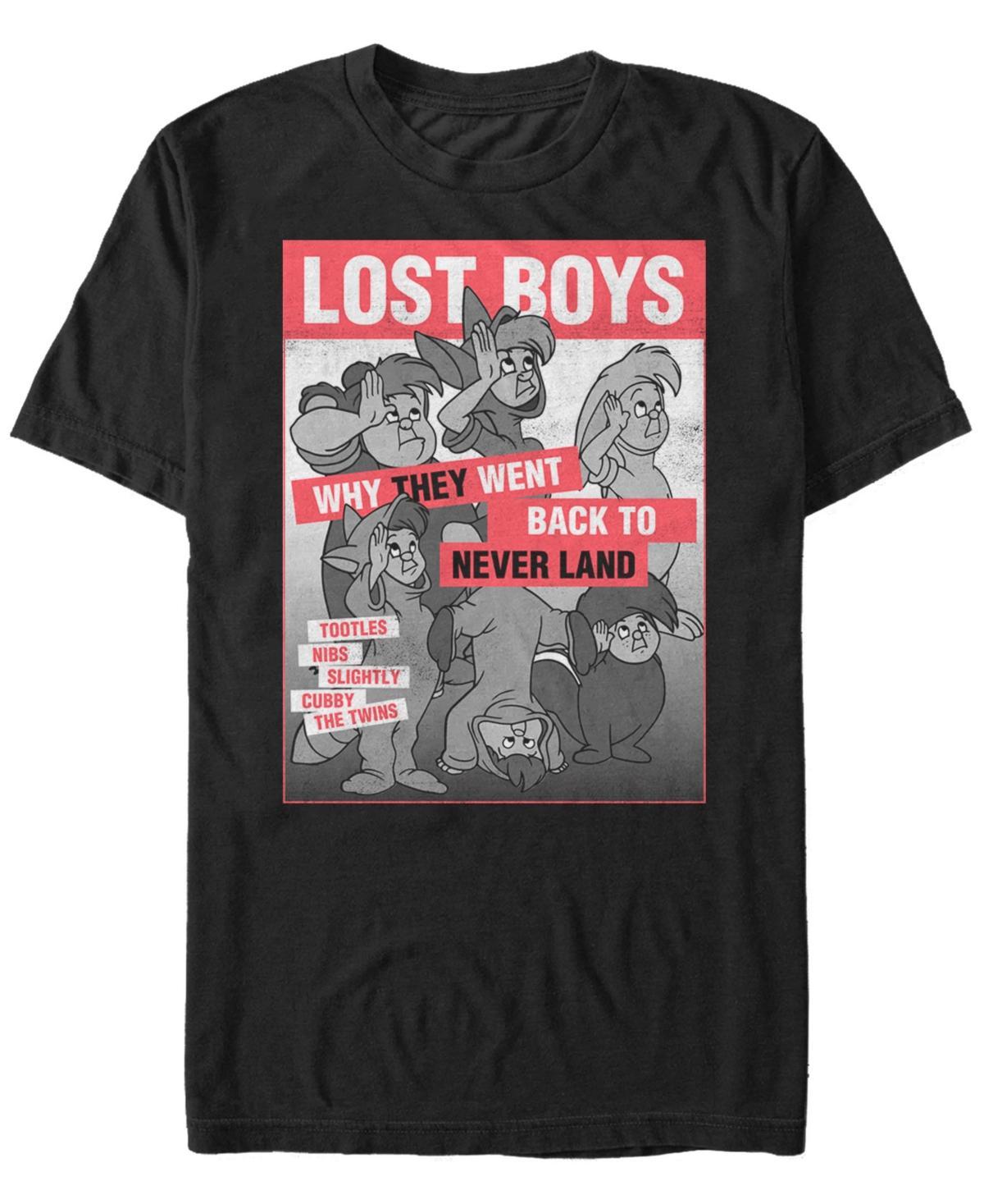 Mens Disney Peter Pan Lost Boys Vintage Poster Tee Product Image