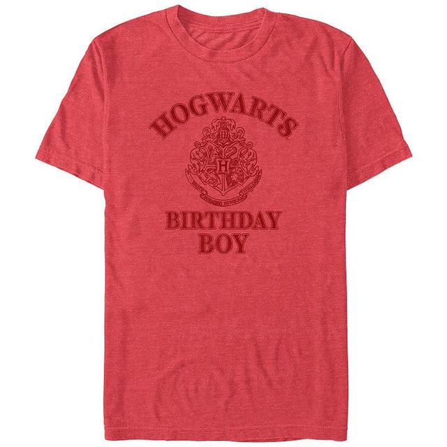 Mens Harry Potter Hogwarts Birthday Boy Graphic Tee Red Grey Product Image