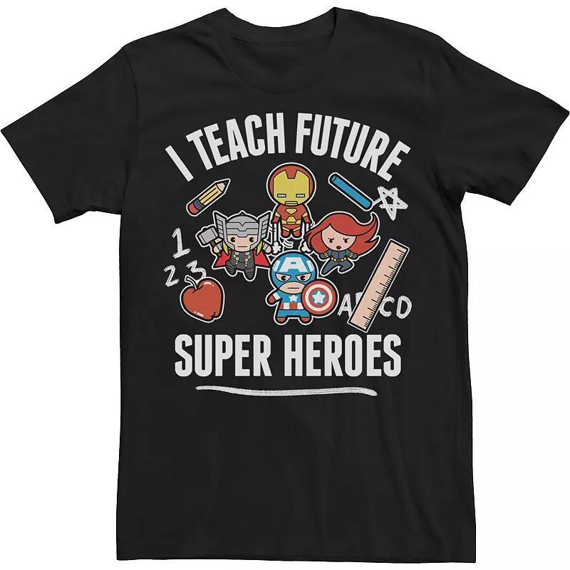 Big & Tall Marvel Avengers Classic I Teach Super Heroes Tee, Mens Product Image