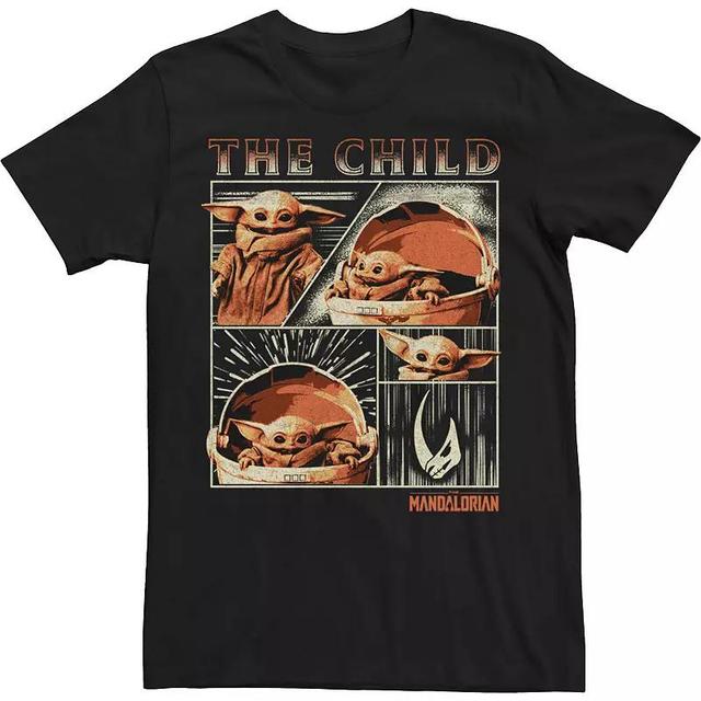 Big & Tall Star Wars The Mandalorian The Child Panels Tee, Mens Product Image