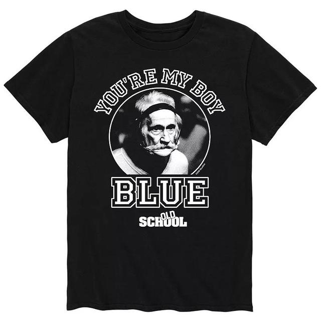 Mens Old School Youre My Boy, Blue Tee Product Image