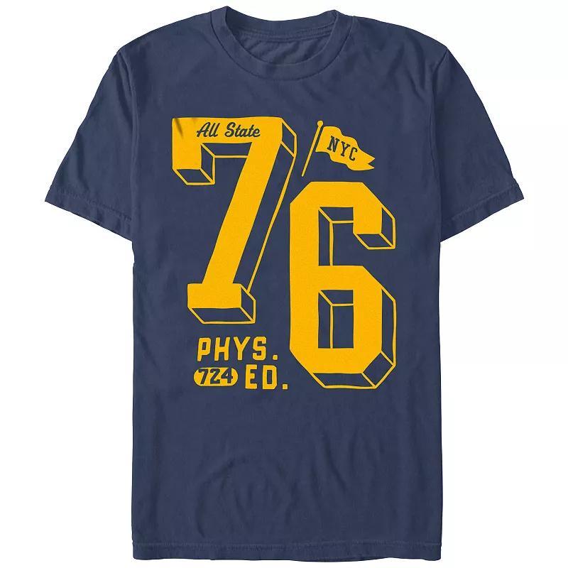 Mens Comfort Colors All State 76 P. E. Graphic Tee Blue Product Image