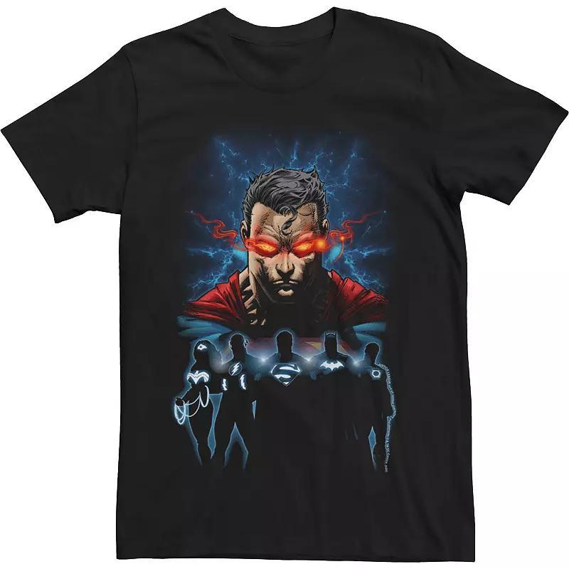 Mens Justice League Strength In Numbers Silhouette Tee Product Image