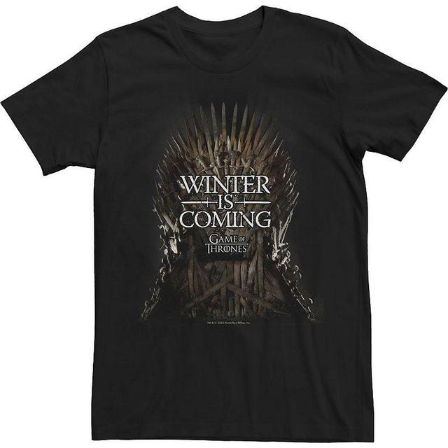 Mens Game Of Thrones Iron Throne Winter Is Coming Tee Product Image