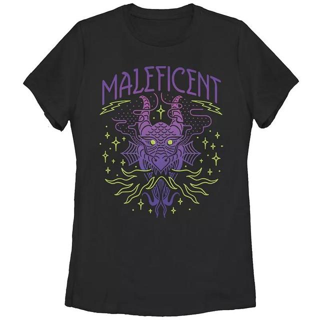 Disneys Villains Maleficent Dragons Poster Womens Tee, Girls Product Image