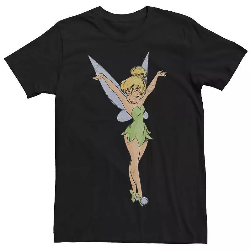 Disneys Peter Pan Tinker Bell Mens Arms Up Profile Dance Tee Product Image