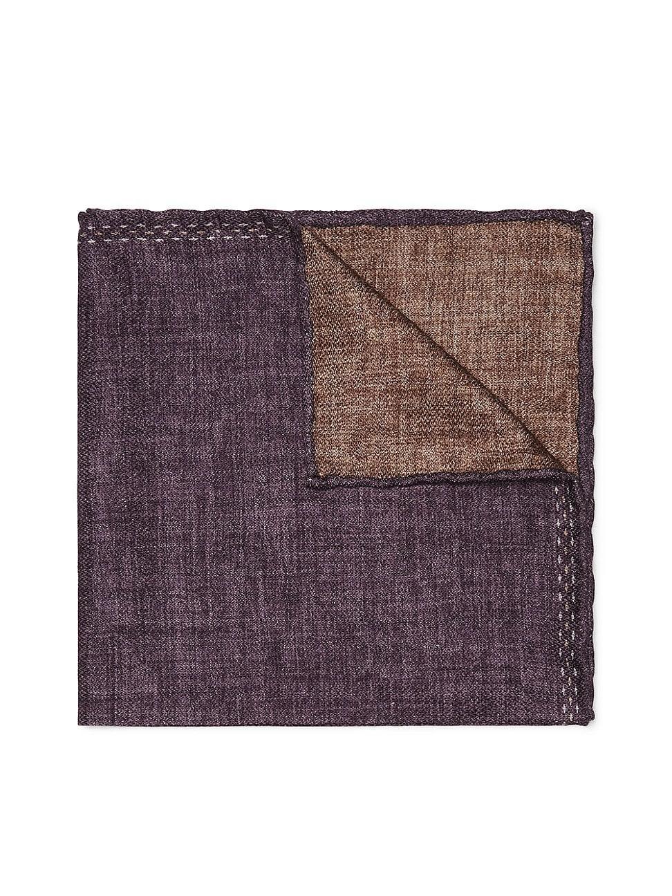 Mens Silk Pocket Square with Logo Product Image