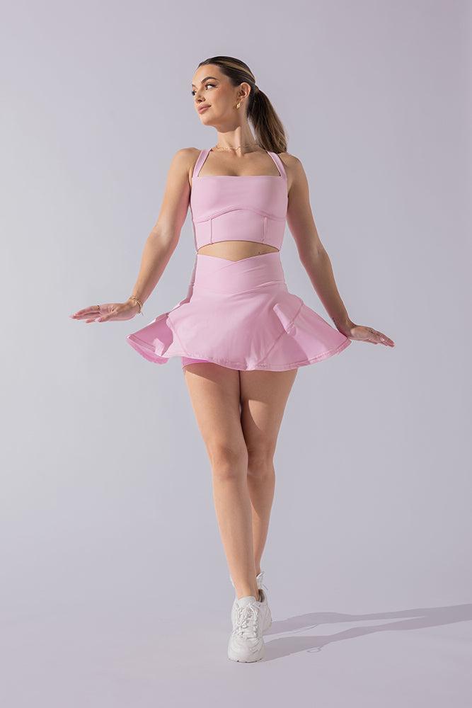 Crisscross Hourglass® Twirl Skort - Bubblegum Product Image