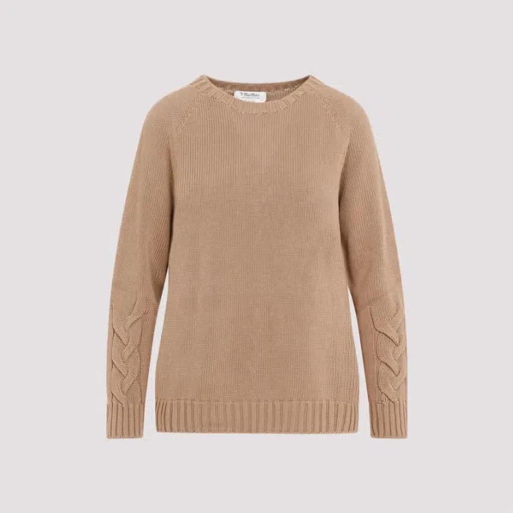 MAX MARA Light Brown Crewneck Pullover Product Image