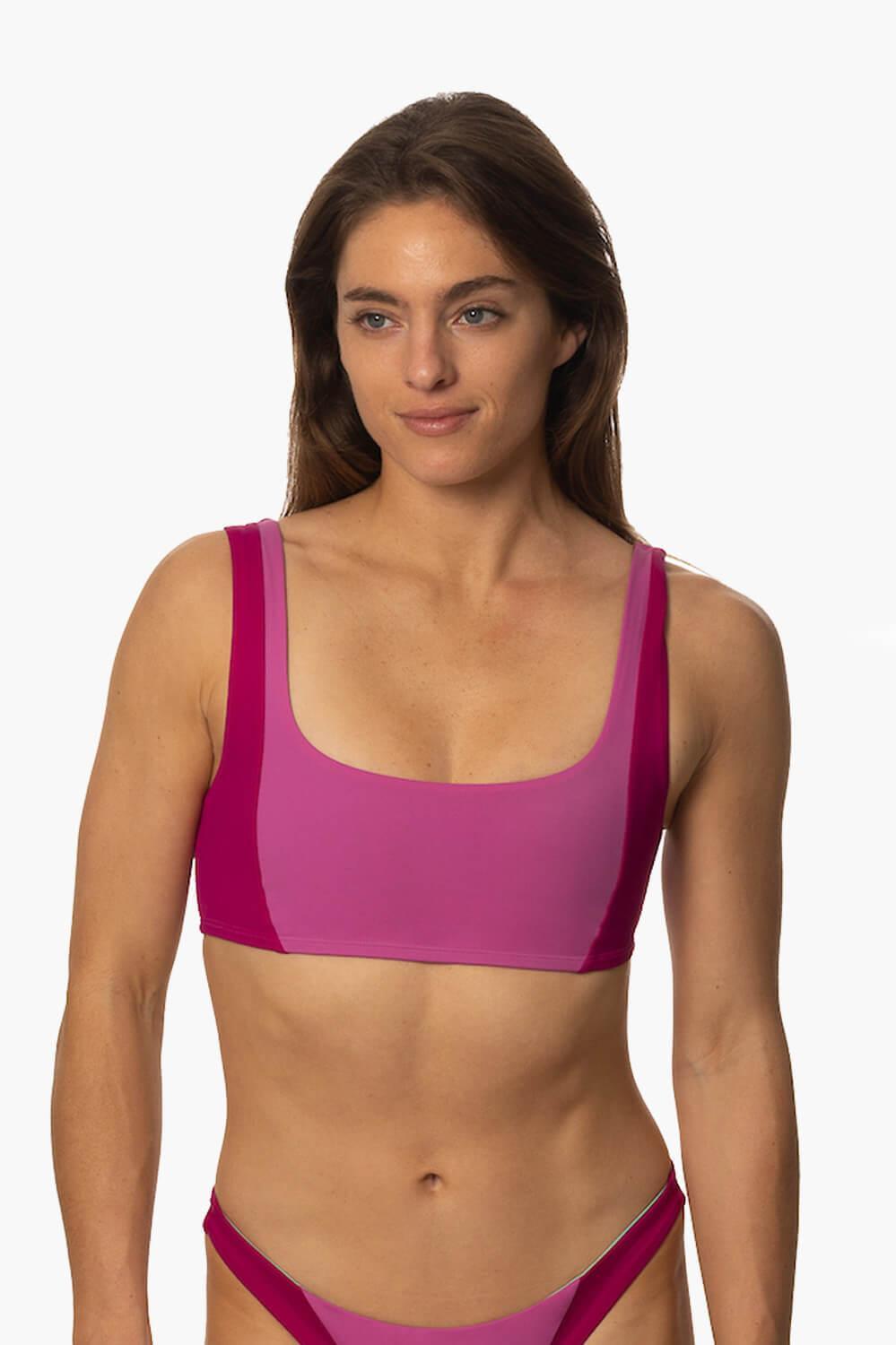 Paige Bikini Top - Leucadia & Purple Female Product Image