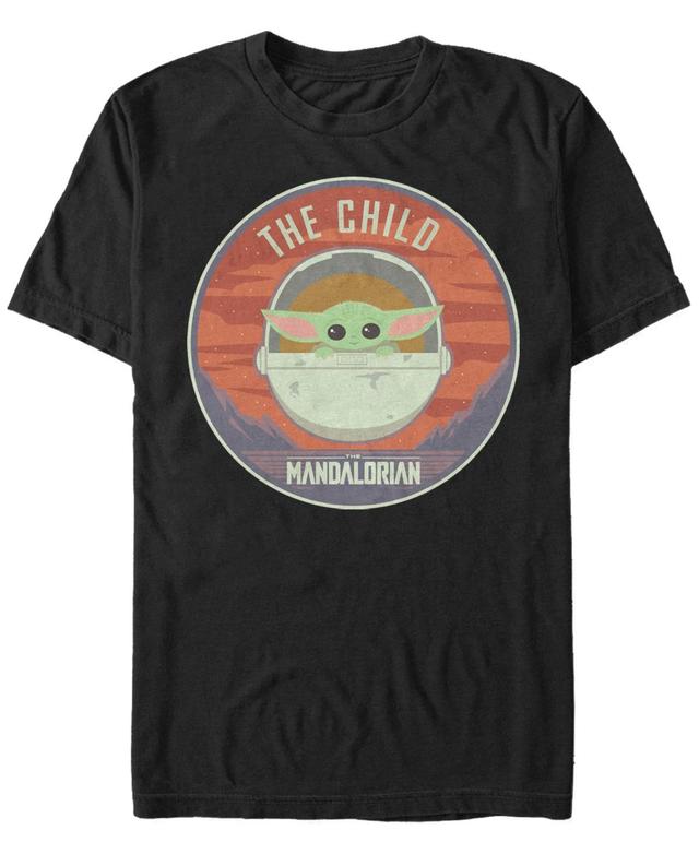 Mens Star Wars The Mandalorian The Child Bassinet Badge Tee Product Image