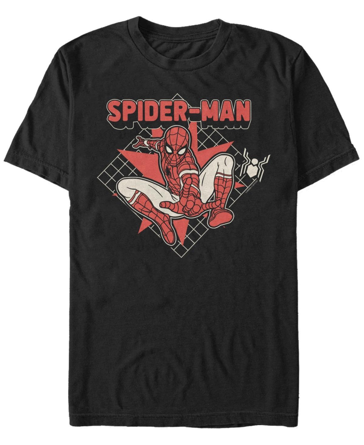 Marvel Mens Spider-Man Far From Home Vintage Pop Art Short Sleeve T-Shirt Product Image