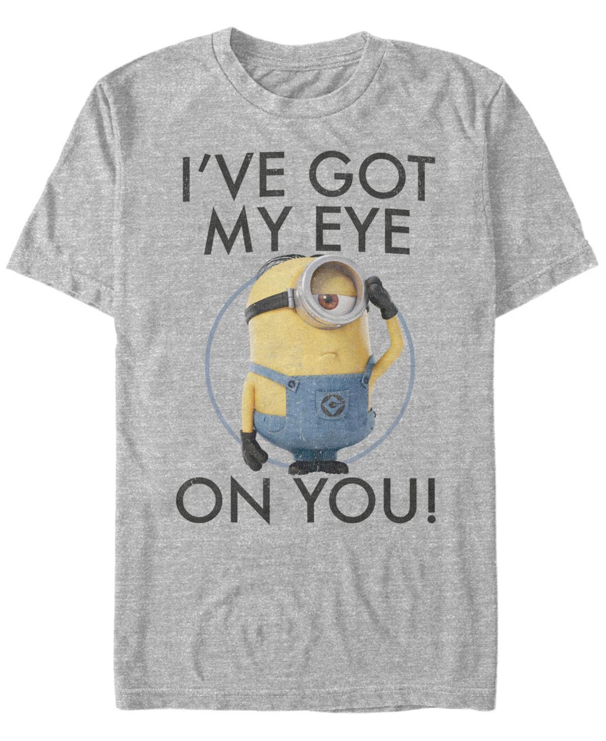 Mens Minions Got My Eye On You Tee Athletic Grey Product Image