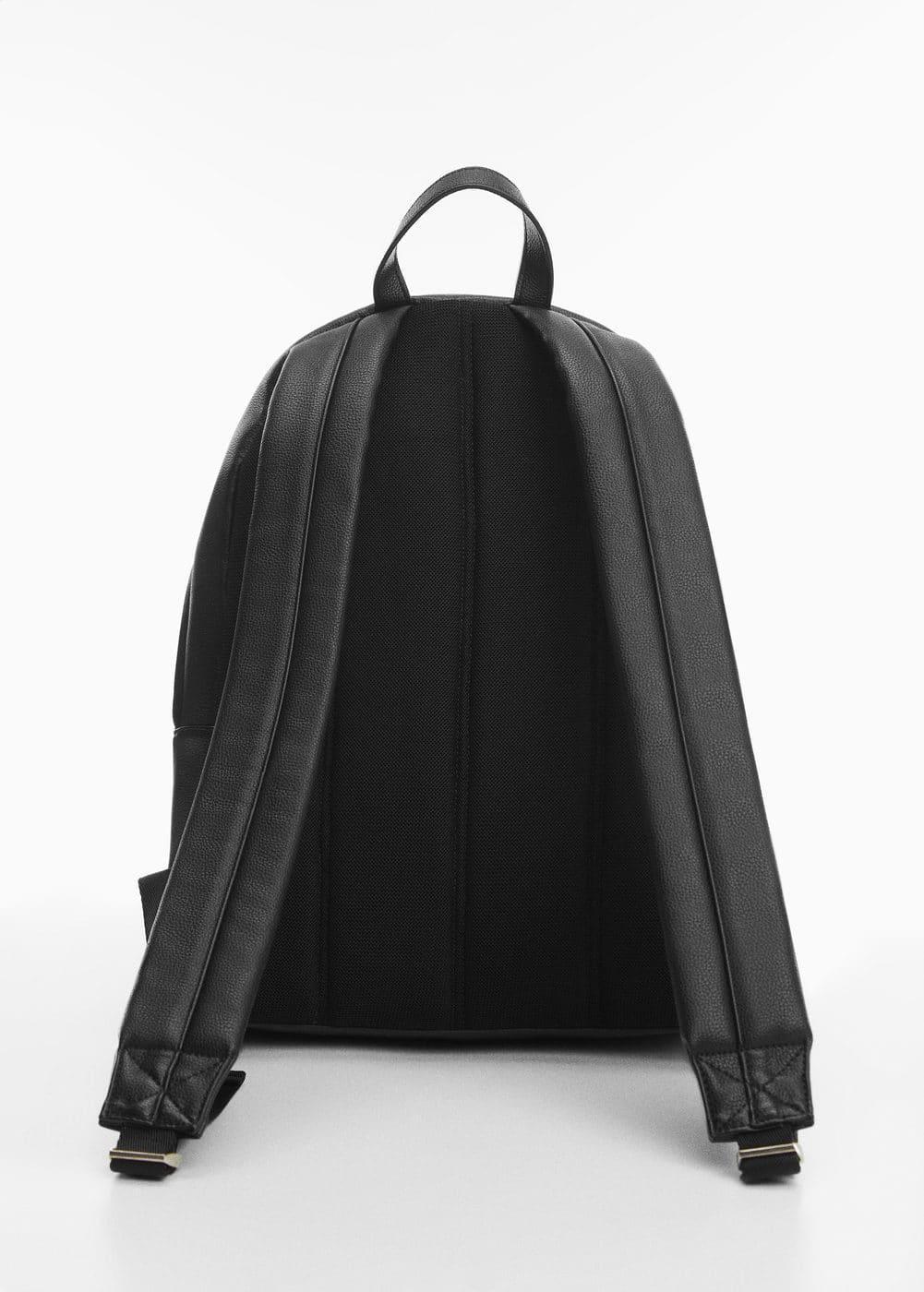 MANGO MAN - Leather-effect backpack - One size - Men Product Image