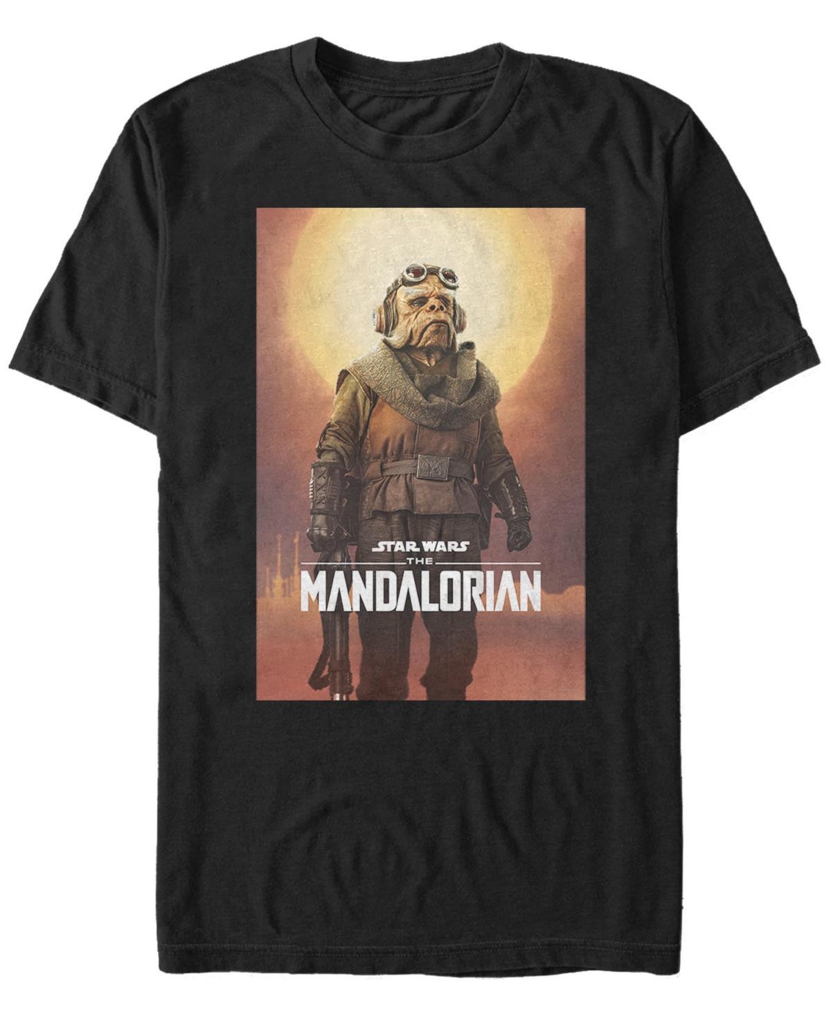 Mens Star Wars The Mandalorian Kuiil Character Poster Tee Product Image