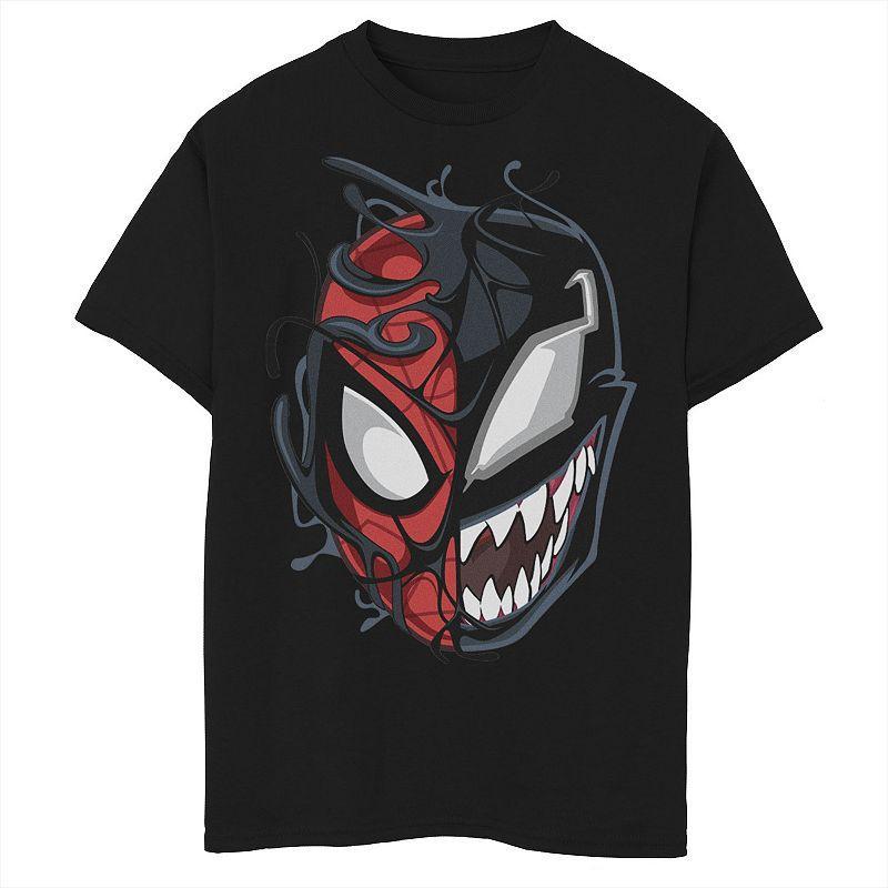 Boys 8-20 Marvel Spider-Man Peter Venom Split Face Graphic Tee, Boys Product Image