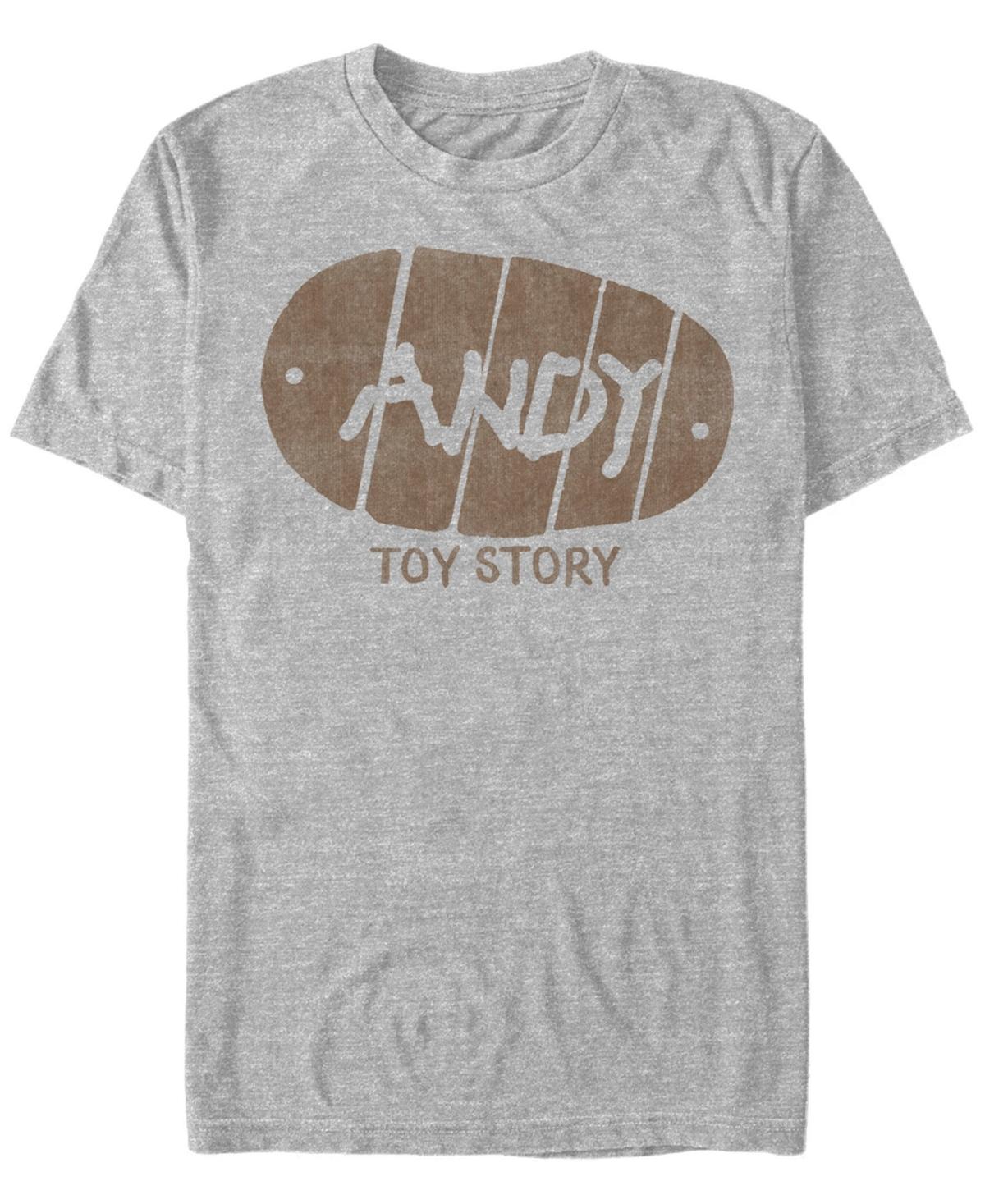 Disney / Pixars Toy Story Mens Andy Boot Stamp Logo Tee Athletic Grey Product Image