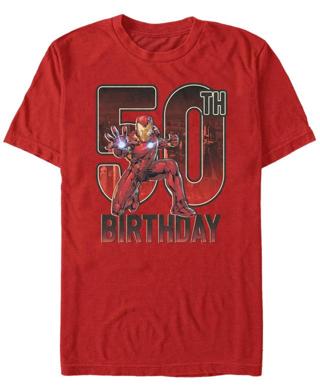 Mens Iron Man 50th Birthday Tee Product Image