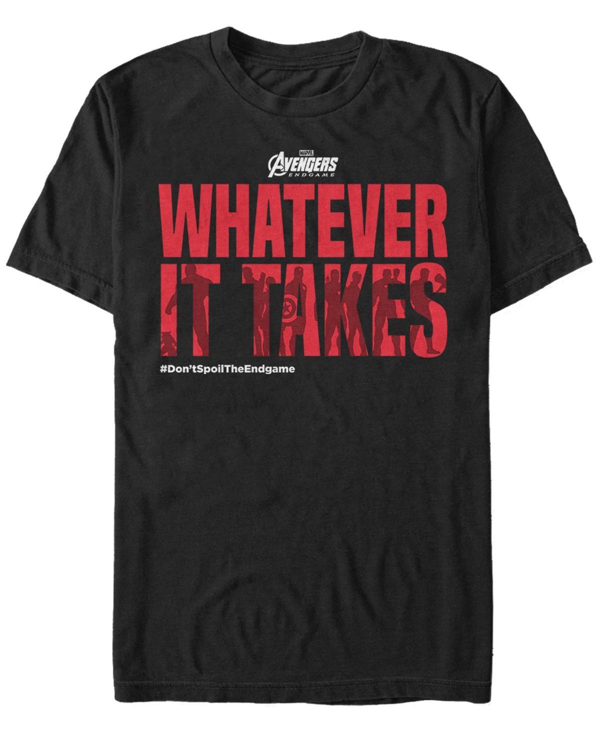 Marvel Mens Avengers Endgame Whatever It Takes Text, Short Sleeve T-shirt Product Image