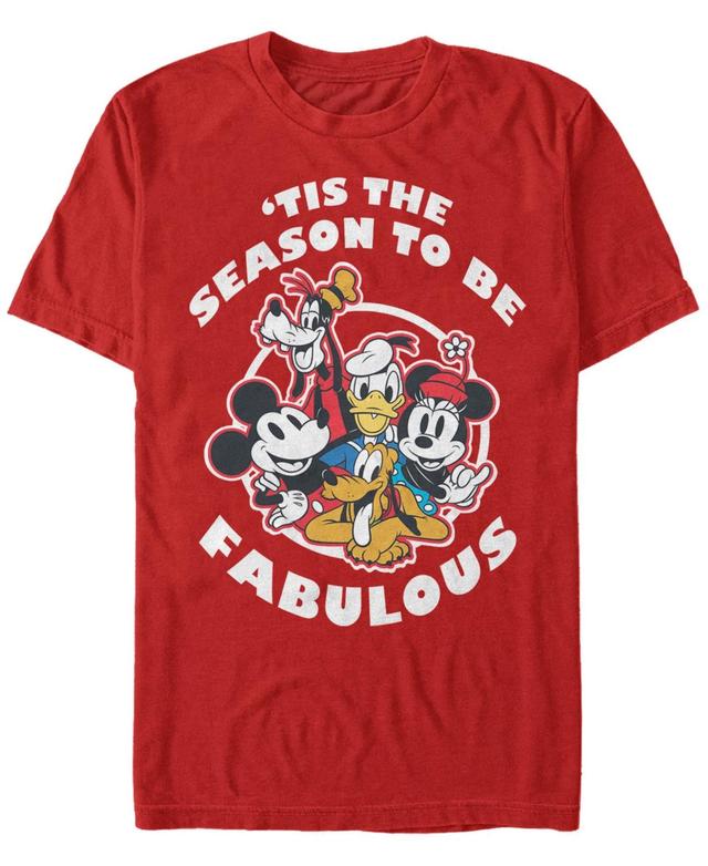 Disneys Group Shot Tis The Season To Be Fabulous Christmas Mens Tee Product Image