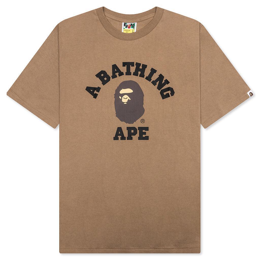 College Tee - Beige Male Product Image