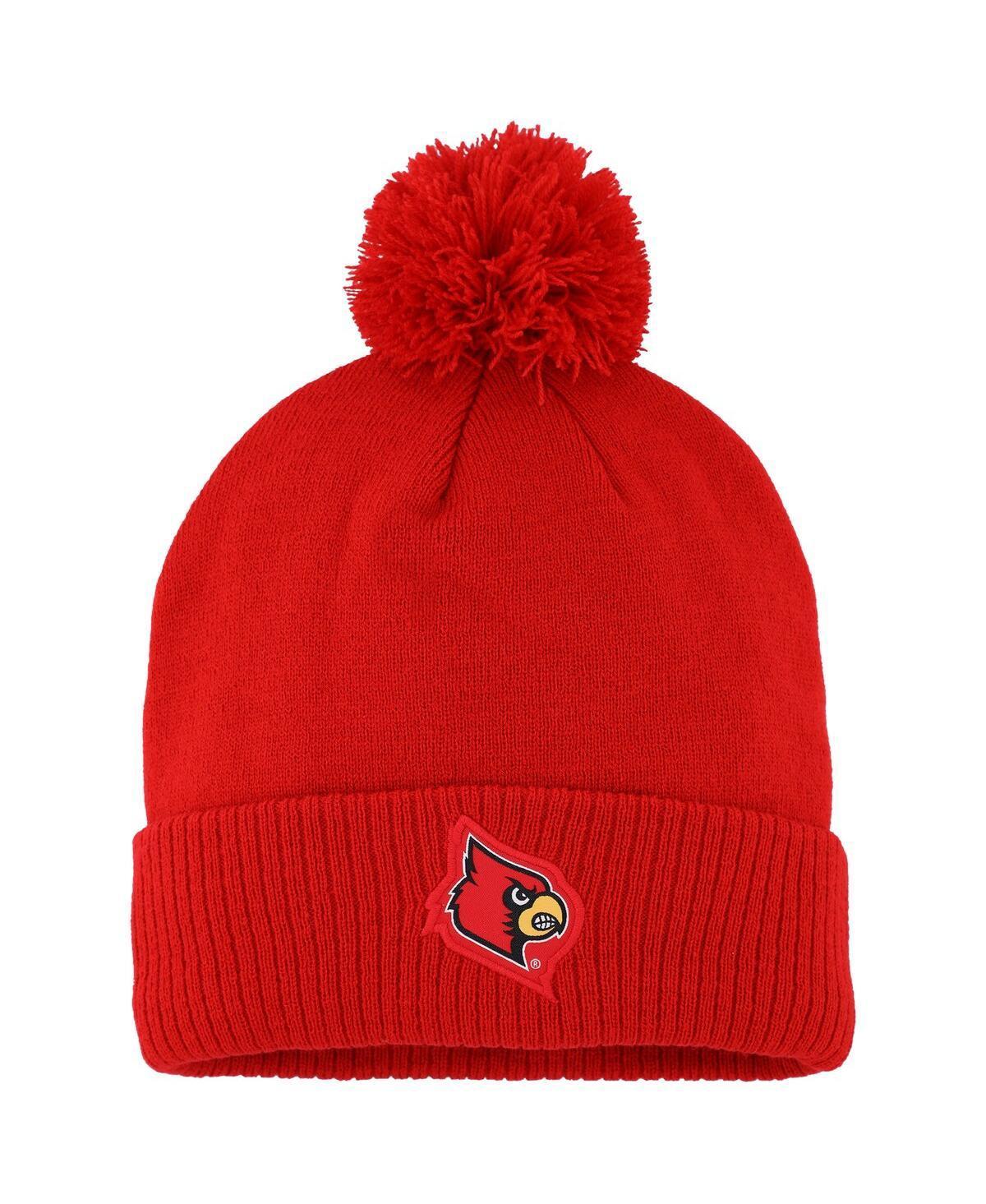 Mens adidas Red Louisville Cardinals 2023 Sideline Cold.rdy Cuffed Knit Hat with Pom Product Image