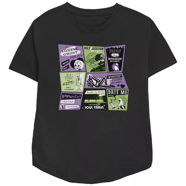 Womens Beetlejuice 2 Classified Ads Relaxed Fit Graphic Tee Product Image