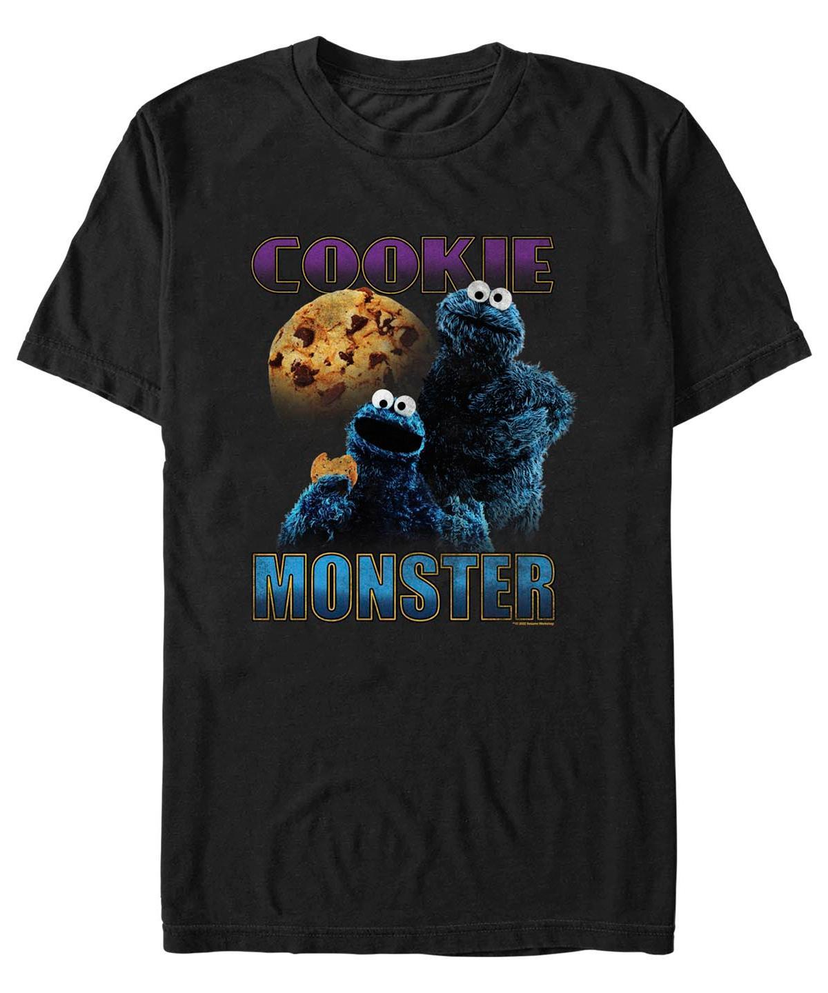 Fifth Sun Mens Sesame Street Cookie Highlight Short Sleeve T-shirt Product Image