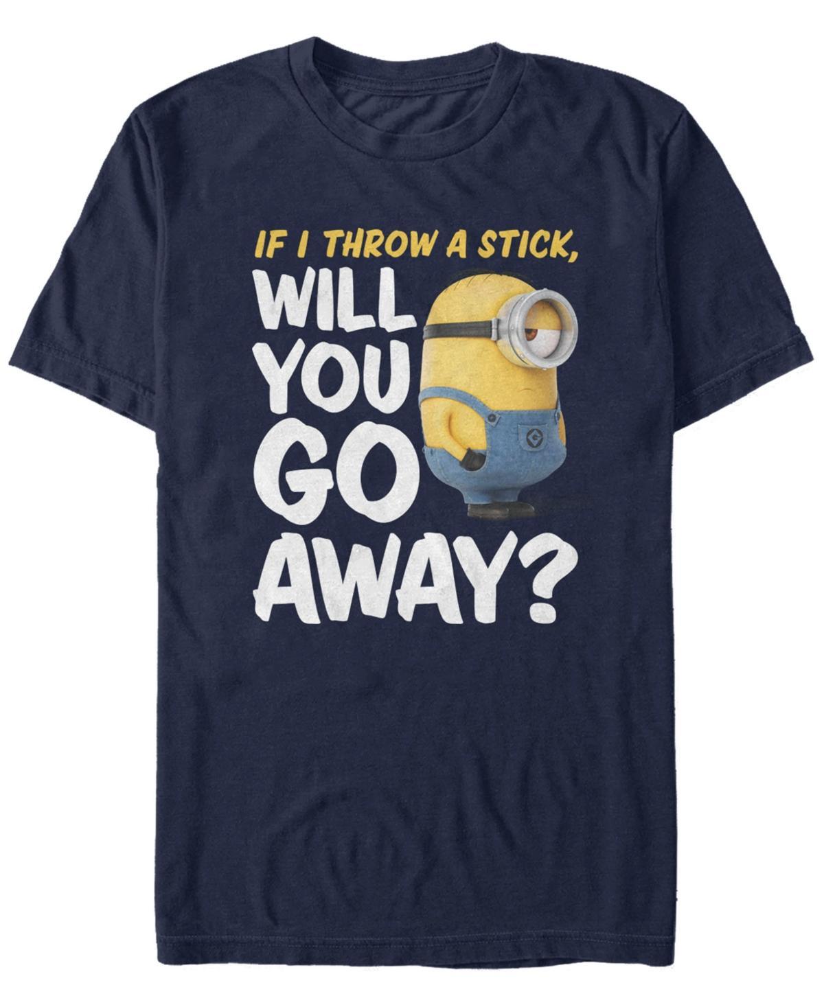 Fifth Sun Minions Mens Will You Go Away Short Sleeve T-Shirt Product Image