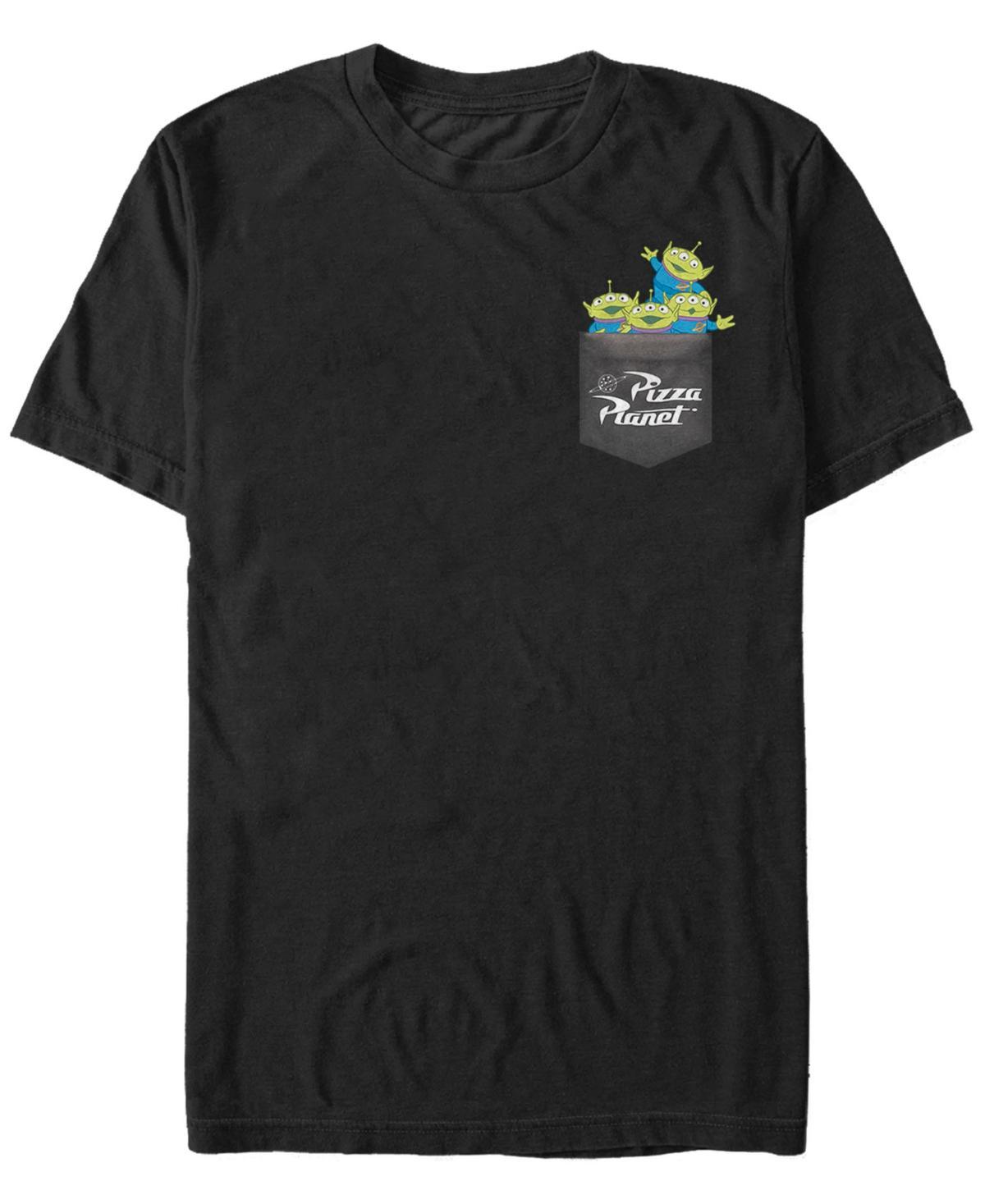 Mens Disney / Pixar Toy Story Pizza Planet Aliens Pocket Graphic Tee Product Image